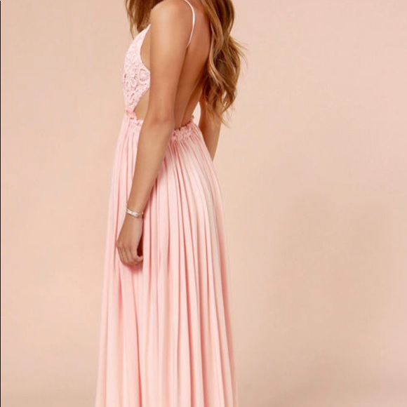 crochet top maxi dress with open back